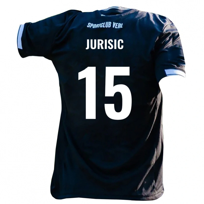 Danxen Heren Fabian Jurisic #15 Zwart Wit Uitshirt Uittenue 2025/26 T-Shirt