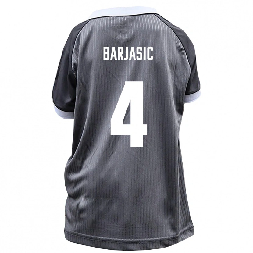 Danxen Heren Nikola Barjasic #4 Grijs Wit Uitshirt Uittenue 2025/26 T-Shirt
