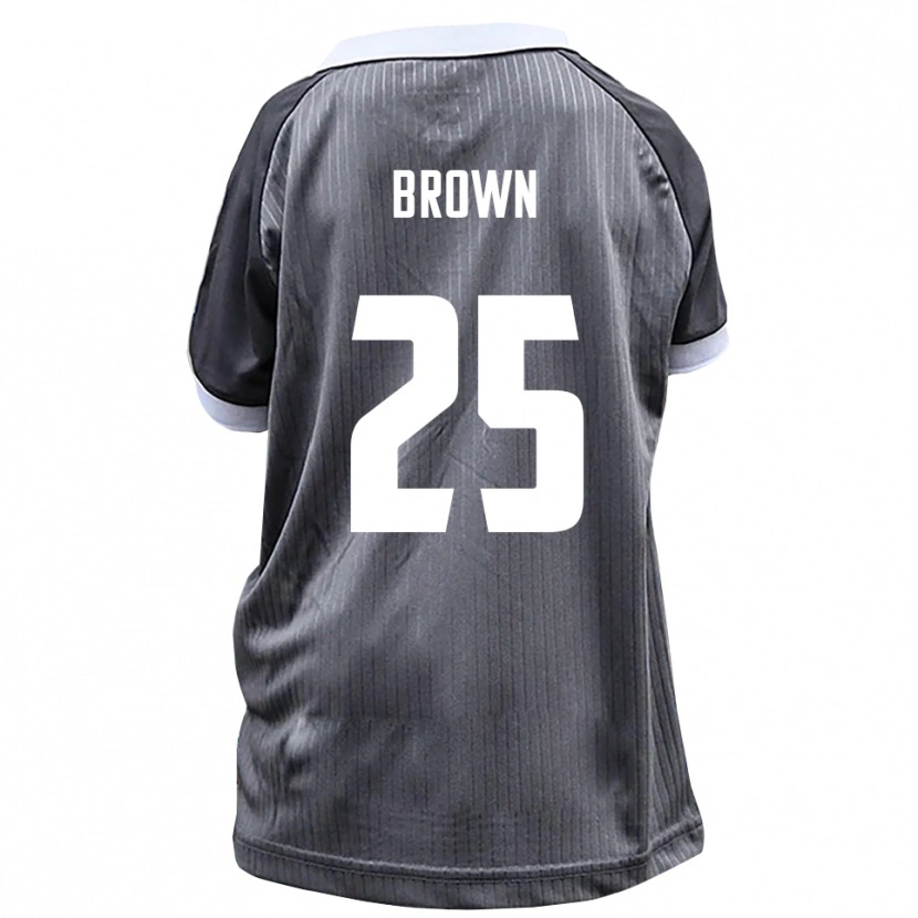 Danxen Heren Evan Brown #25 Grijs Wit Uitshirt Uittenue 2025/26 T-Shirt