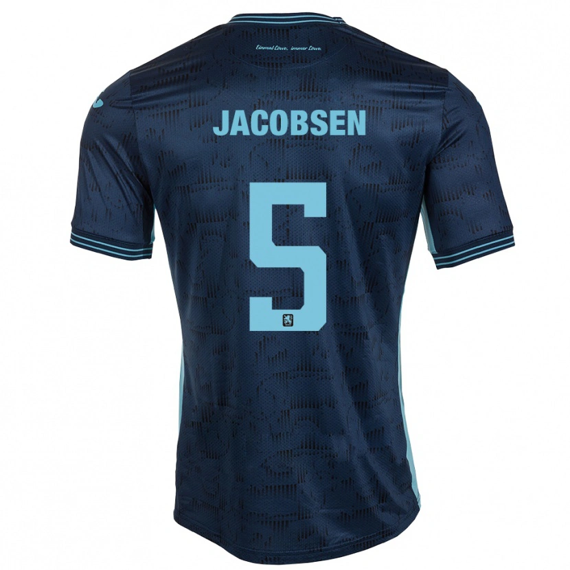 Danxen Heren Thore Jacobsen #5 Koningsblauw Uitshirt Uittenue 2025/26 T-Shirt