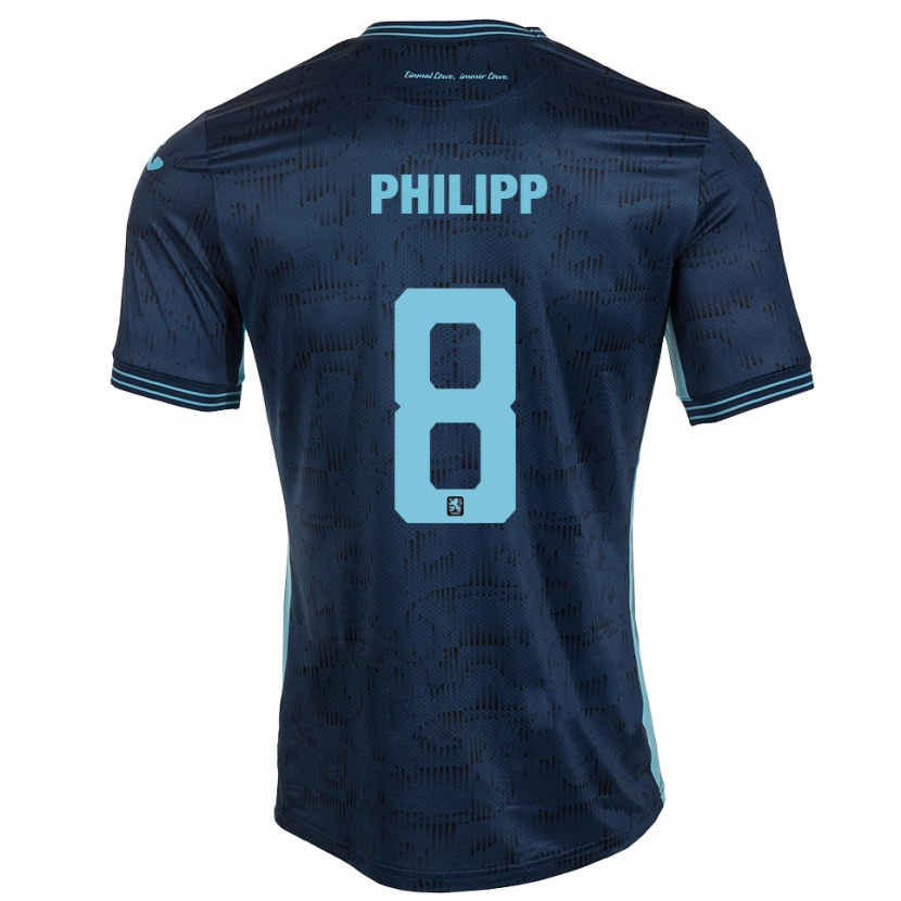 Danxen Heren David Philipp #8 Koningsblauw Uitshirt Uittenue 2025/26 T-Shirt