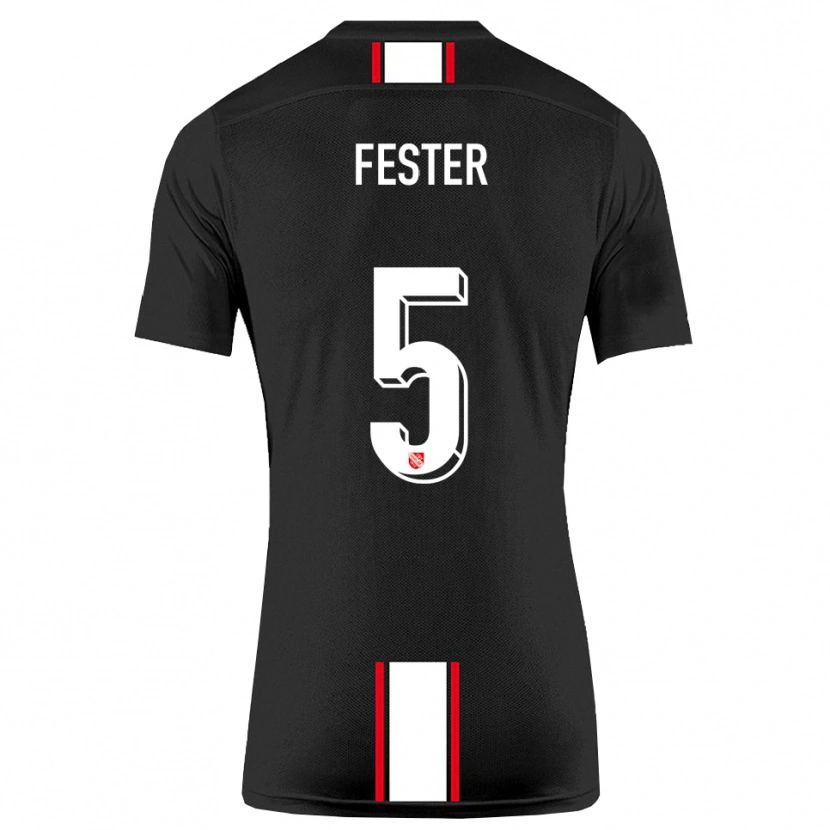 Danxen Heren Luka Fester #5 Zwart Wit Uitshirt Uittenue 2025/26 T-Shirt