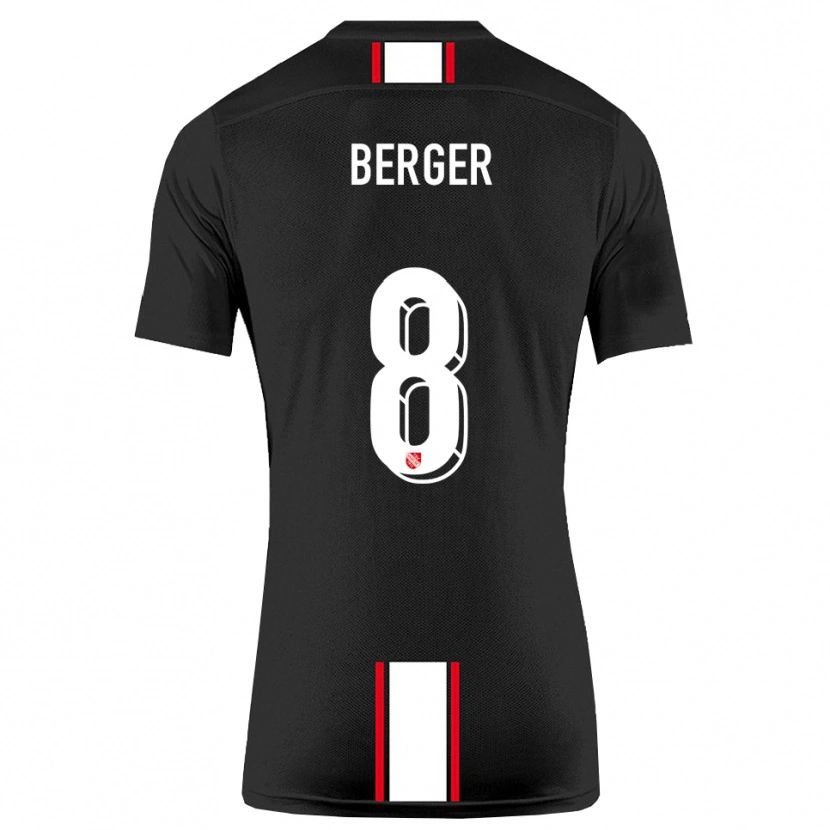 Danxen Heren Johann Berger #8 Zwart Wit Uitshirt Uittenue 2025/26 T-Shirt