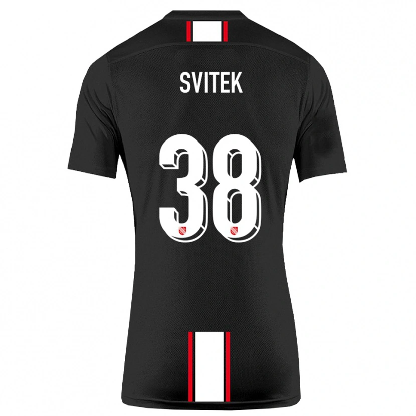 Danxen Heren Leon Svitek #38 Zwart Wit Uitshirt Uittenue 2025/26 T-Shirt
