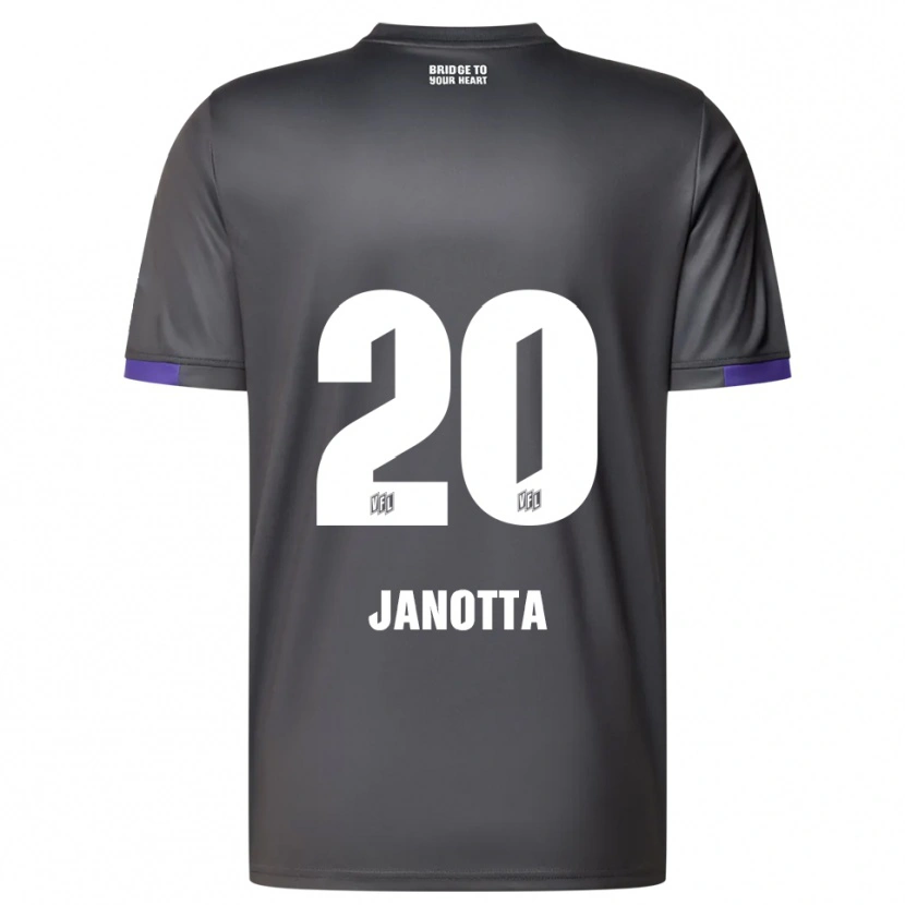 Danxen Heren Theo Janotta #20 Grijs Paars Uitshirt Uittenue 2025/26 T-Shirt