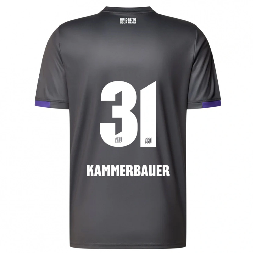 Danxen Heren Patrick Kammerbauer #31 Grijs Paars Uitshirt Uittenue 2025/26 T-Shirt