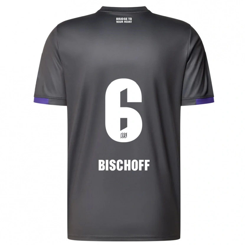 Danxen Heren Vincent Bischoff #6 Grijs Paars Uitshirt Uittenue 2025/26 T-Shirt