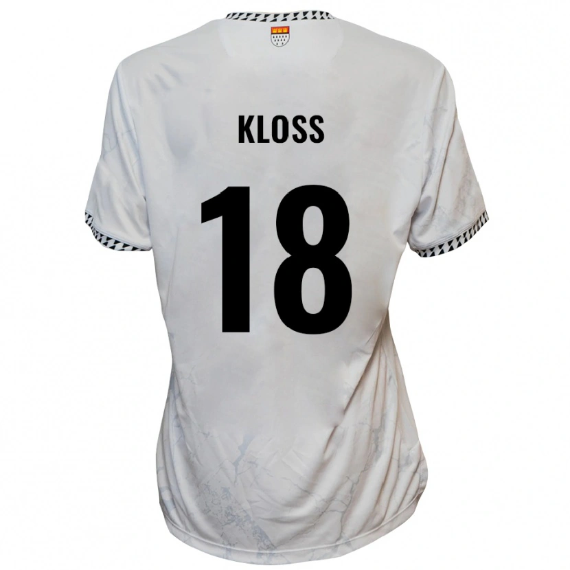 Danxen Heren Tim Kloss #18 Wit Zwart Uitshirt Uittenue 2025/26 T-Shirt