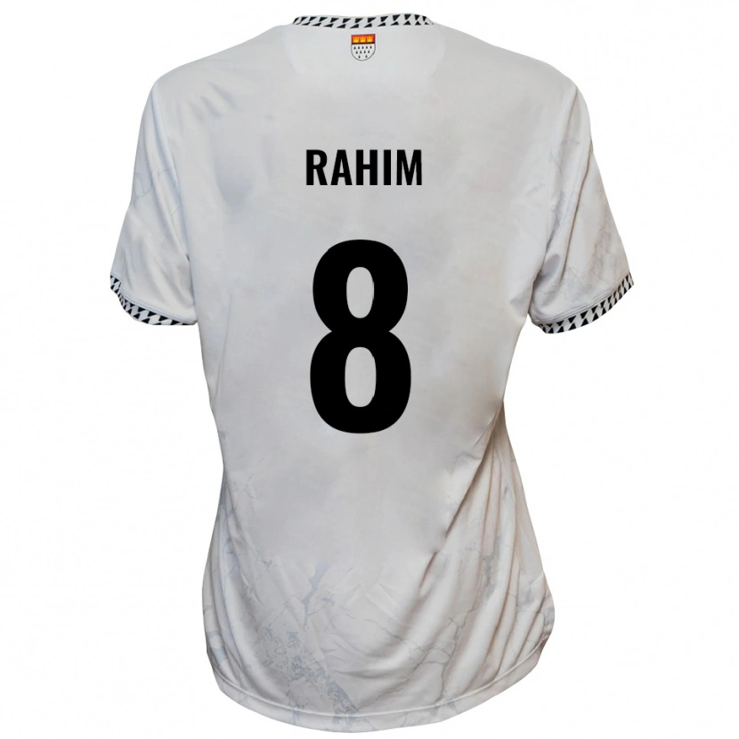 Danxen Heren Pawel Rahim #8 Wit Zwart Uitshirt Uittenue 2025/26 T-Shirt