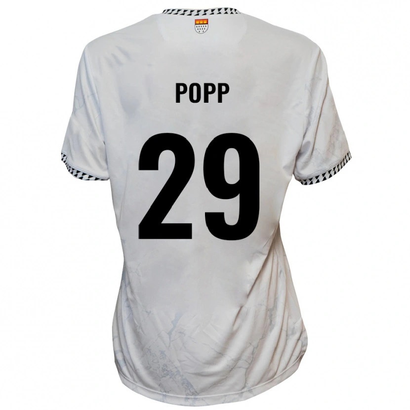 Danxen Heren Leander Popp #29 Wit Zwart Uitshirt Uittenue 2025/26 T-Shirt