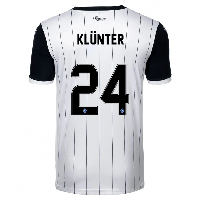 Danxen Heren Lukas Klünter #24 Wit Zwart Uitshirt Uittenue 2025/26 T-Shirt