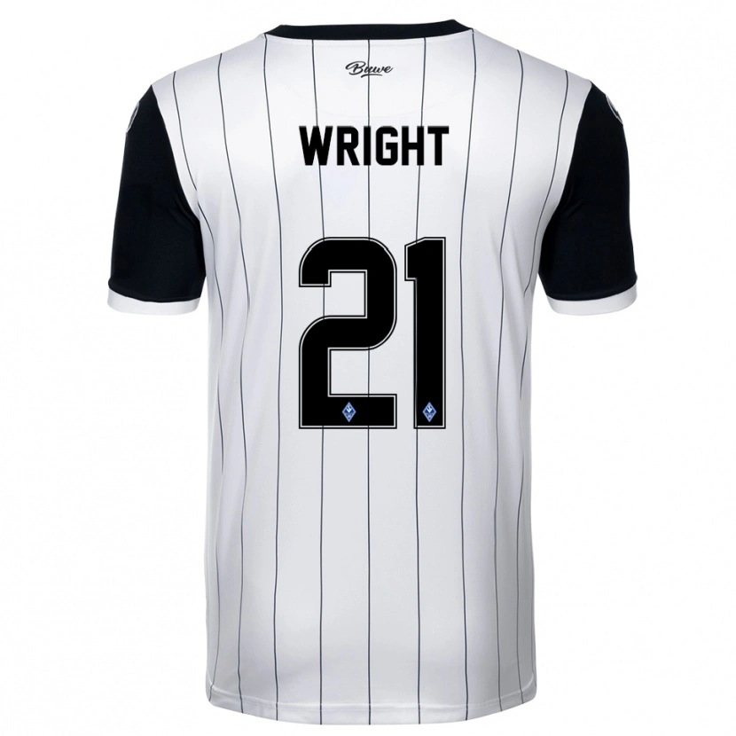 Danxen Heren Dean Wright #21 Wit Zwart Uitshirt Uittenue 2025/26 T-Shirt