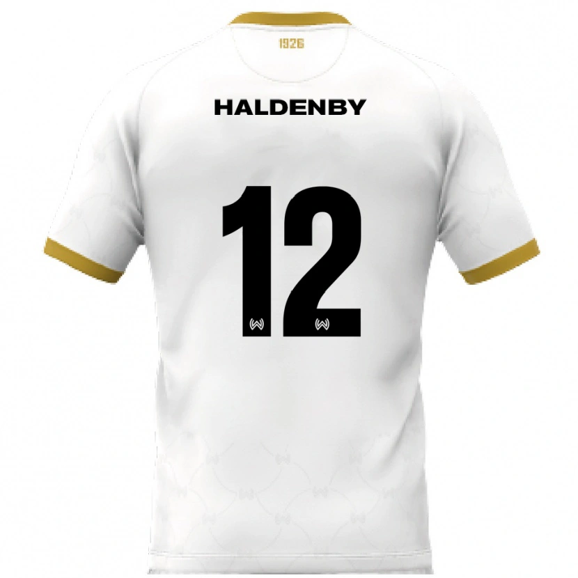 Danxen Heren Ben Haldenby #12 Wit Goud Uitshirt Uittenue 2025/26 T-Shirt