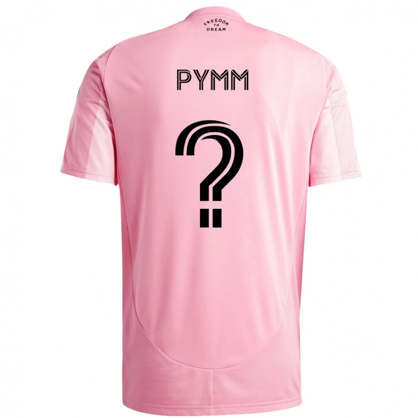 Danxen Kinderen Jack Pymm #0 Roze Zwart Thuisshirt Thuistenue 2025/26 T-Shirt