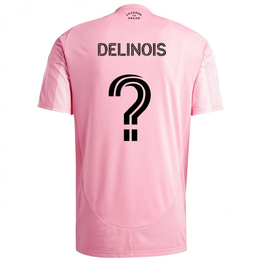 Danxen Kinderen Lovens Delinois #0 Roze Zwart Thuisshirt Thuistenue 2025/26 T-Shirt