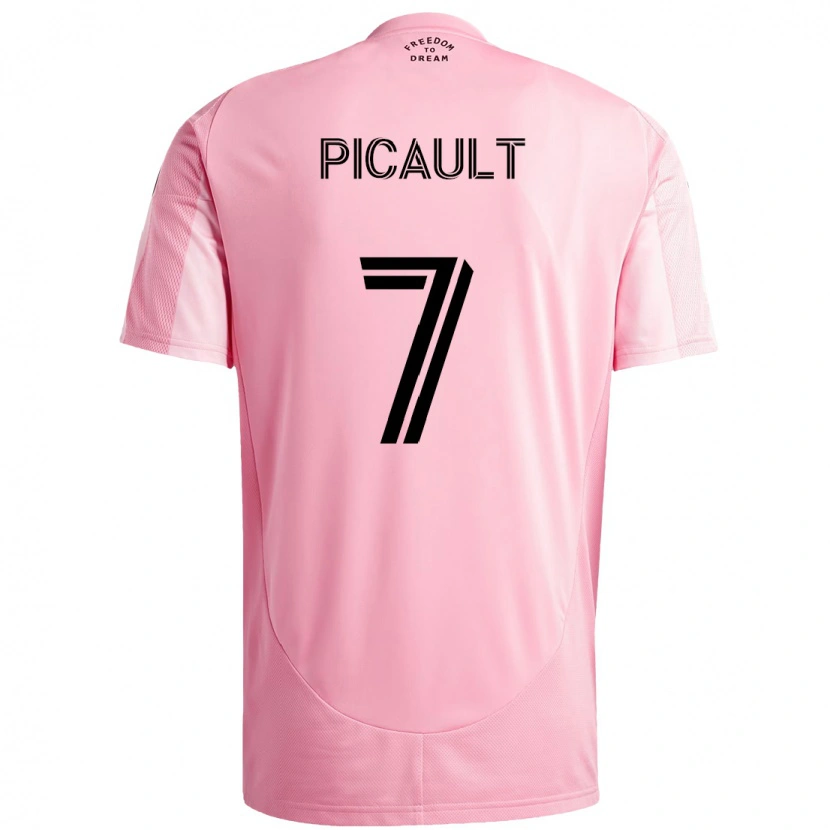 Danxen Kinderen Fafà Picault #7 Roze Zwart Thuisshirt Thuistenue 2025/26 T-Shirt