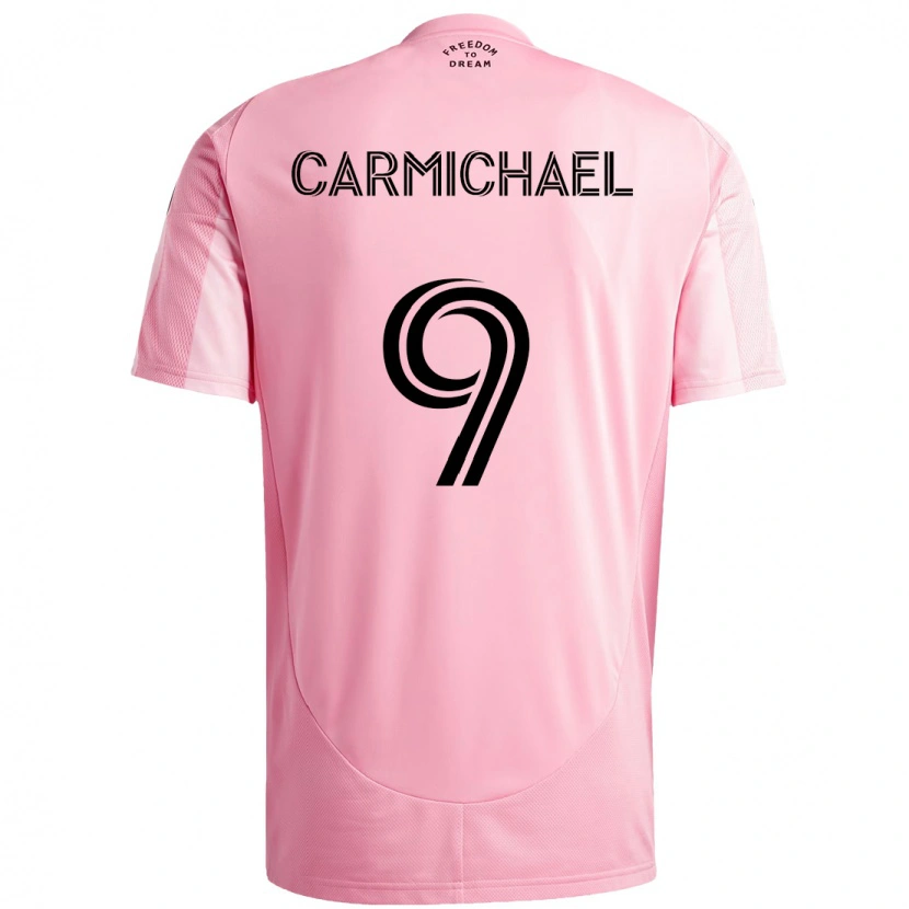Danxen Kinderen Ryan Carmichael #9 Roze Zwart Thuisshirt Thuistenue 2025/26 T-Shirt