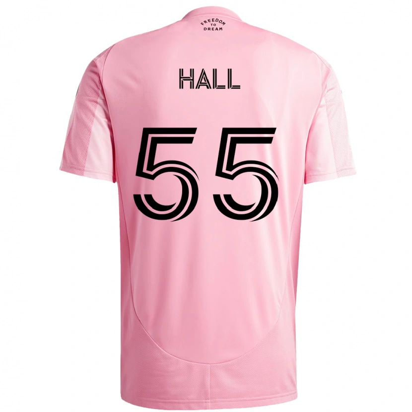 Danxen Kinderen Tyler Hall #55 Roze Zwart Thuisshirt Thuistenue 2025/26 T-Shirt