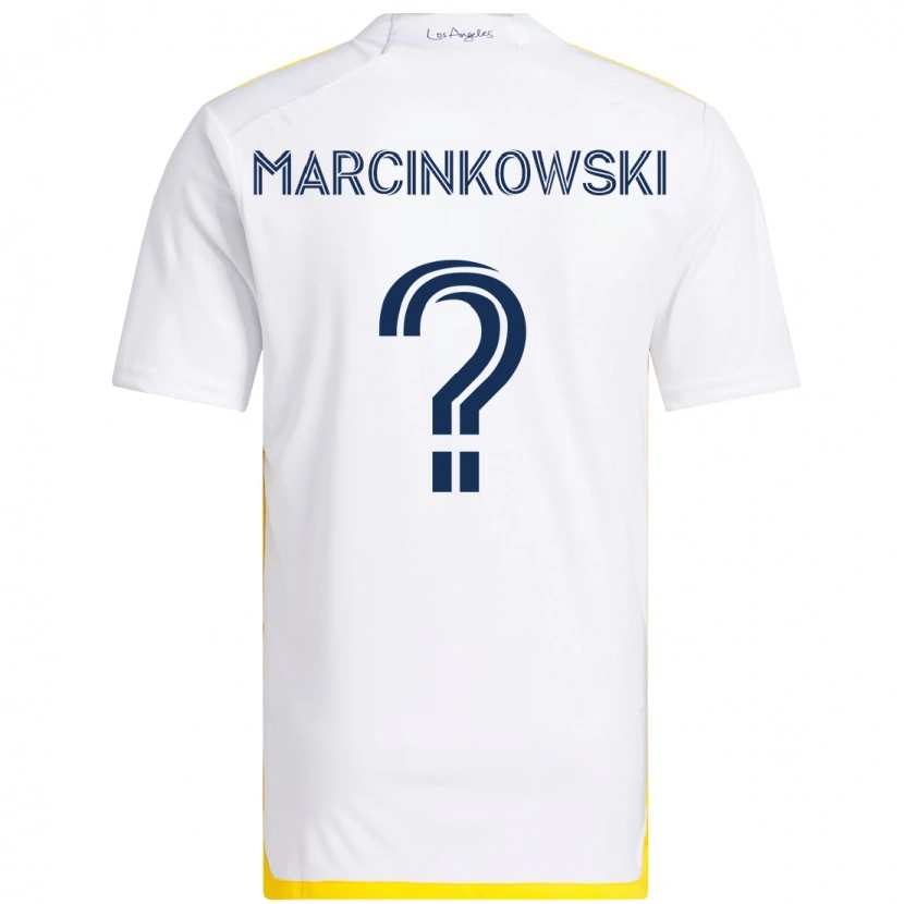 Danxen Kinderen Jt Marcinkowski #0 Wit Geel Thuisshirt Thuistenue 2025/26 T-Shirt