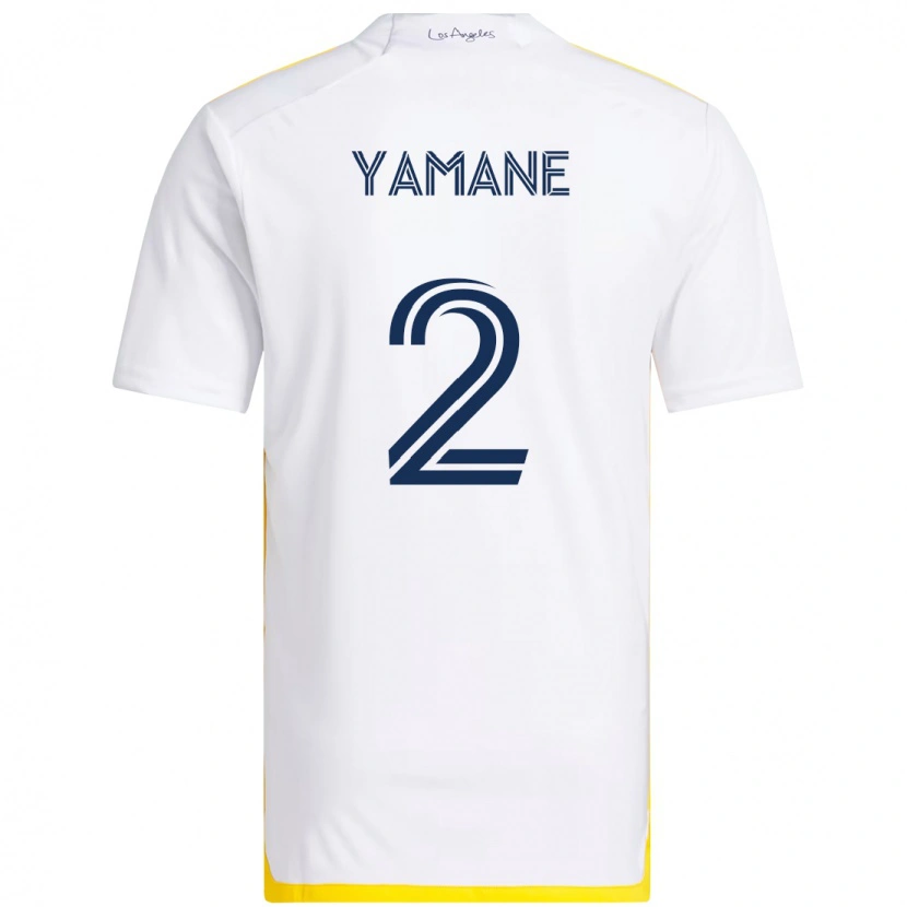Danxen Kinderen Miki Yamane #2 Wit Geel Thuisshirt Thuistenue 2025/26 T-Shirt