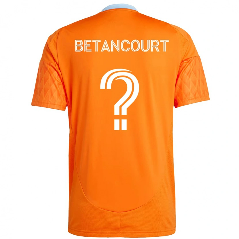 Danxen Kinderen Noah Betancourt #0 Oranje Wit Thuisshirt Thuistenue 2025/26 T-Shirt