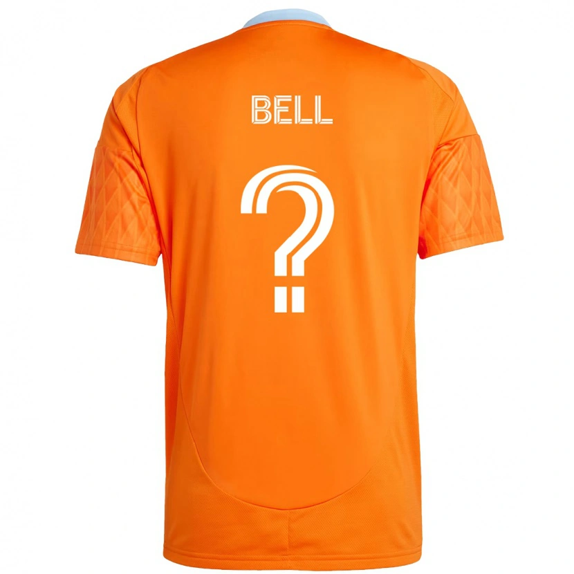 Danxen Kinderen Jahmani Bell #0 Oranje Wit Thuisshirt Thuistenue 2025/26 T-Shirt