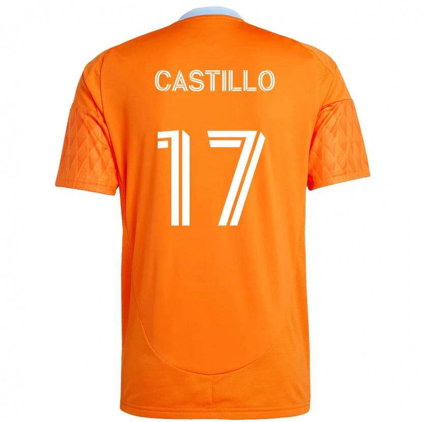 Danxen Kinderen Joyner Castillo #17 Oranje Wit Thuisshirt Thuistenue 2025/26 T-Shirt