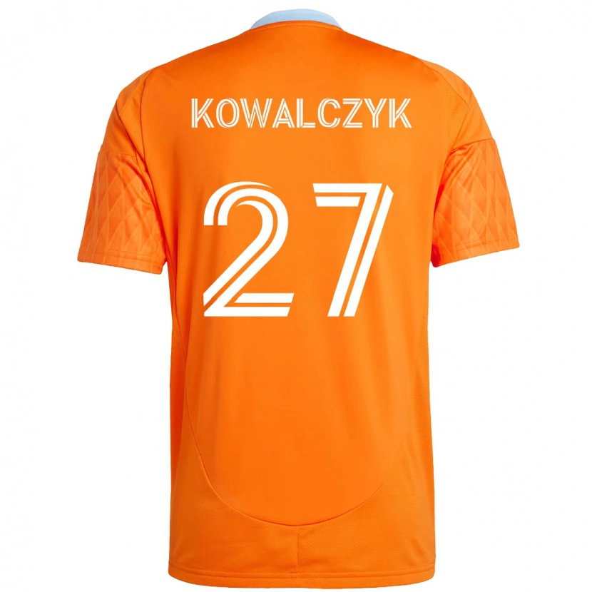 Danxen Kinderen Sebastian Kowalczyk #27 Oranje Wit Thuisshirt Thuistenue 2025/26 T-Shirt