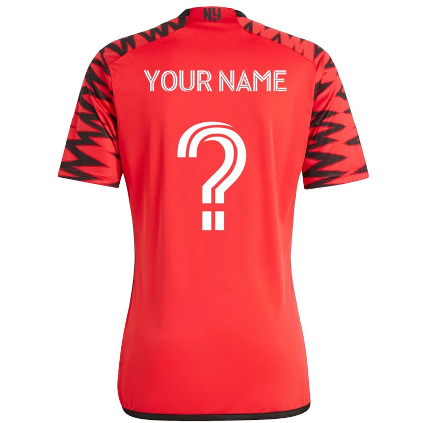 Danxen Kinderen Uw Naam #0 Rood Zwart Thuisshirt Thuistenue 2025/26 T-Shirt