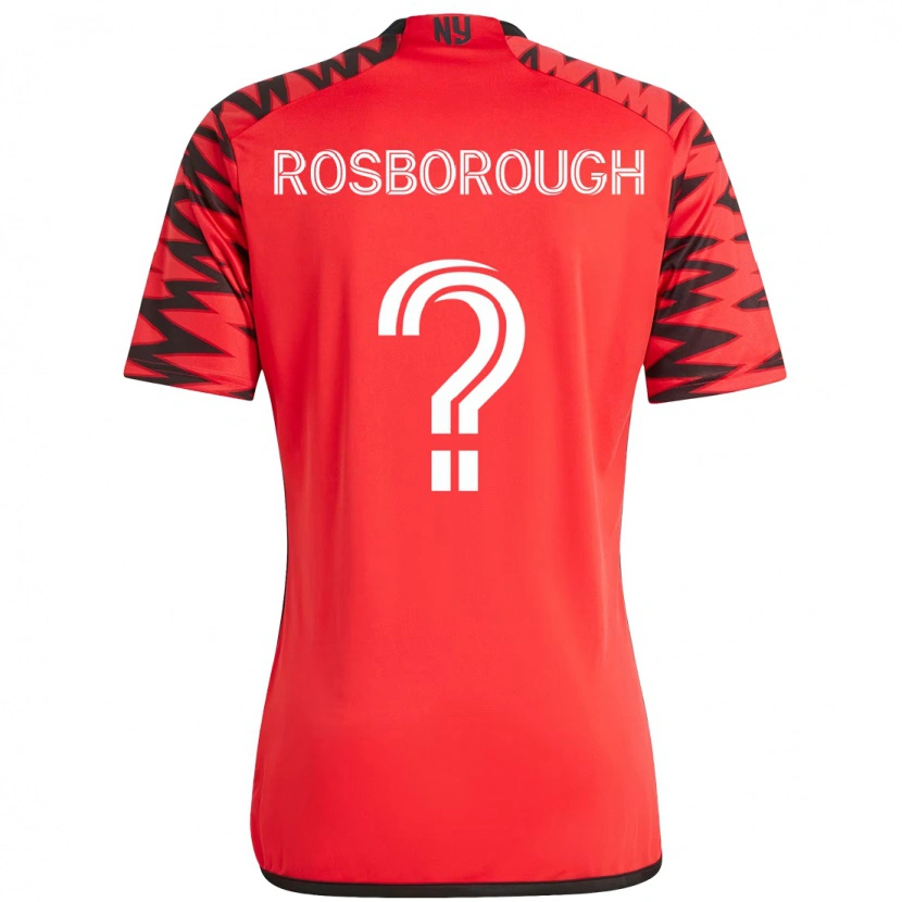 Danxen Kinderen Tanner Rosborough #0 Rood Zwart Thuisshirt Thuistenue 2025/26 T-Shirt