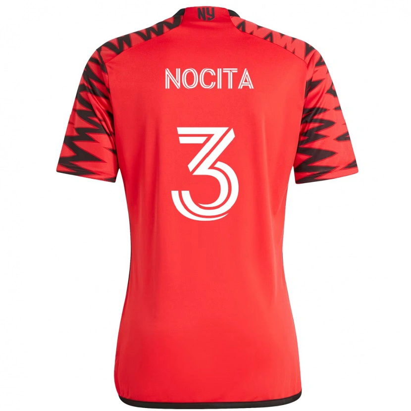 Danxen Kinderen Matthew Nocita #3 Rood Zwart Thuisshirt Thuistenue 2025/26 T-Shirt