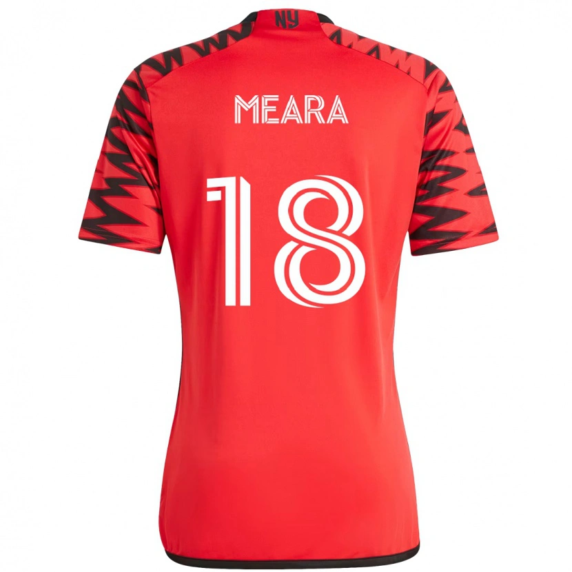 Danxen Kinderen Ryan Meara #18 Rood Zwart Thuisshirt Thuistenue 2025/26 T-Shirt