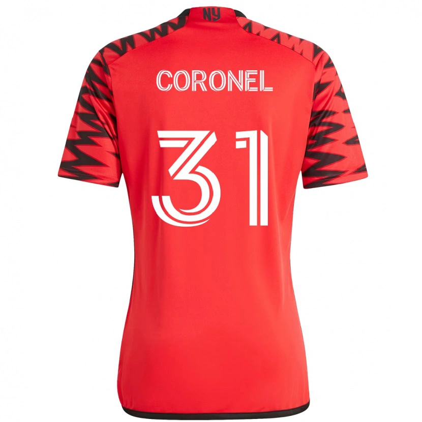 Danxen Kinderen Carlos Coronel #31 Rood Zwart Thuisshirt Thuistenue 2025/26 T-Shirt