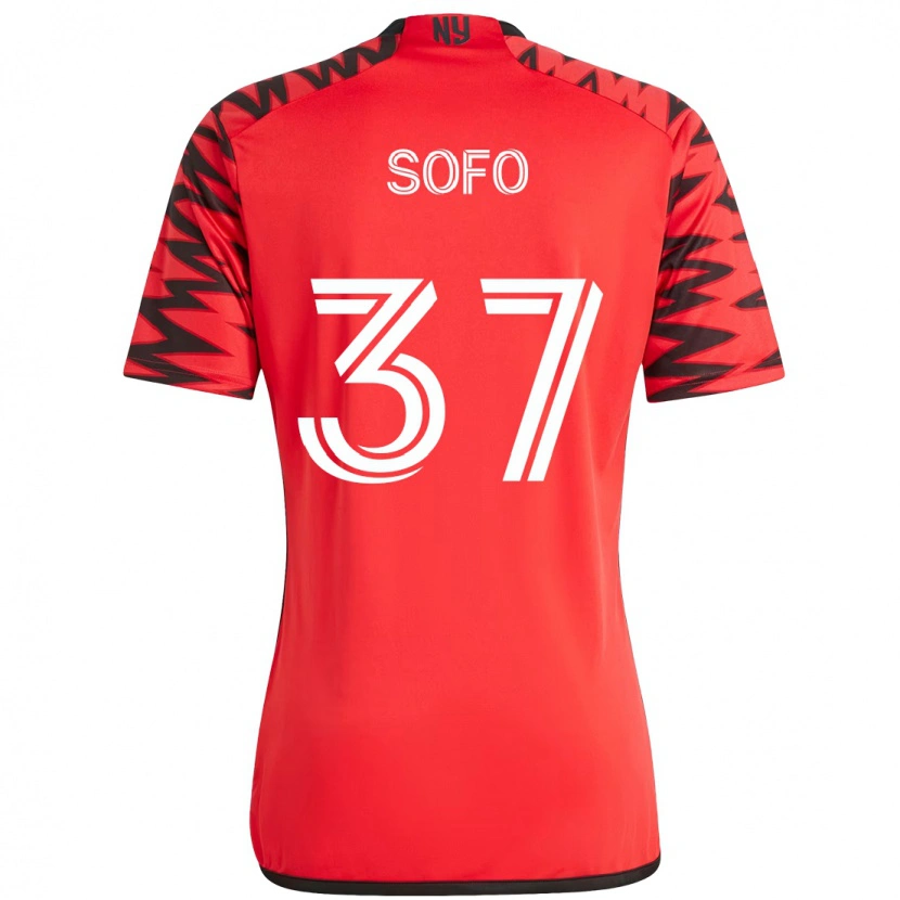 Danxen Kinderen Mohammed Sofo #37 Rood Zwart Thuisshirt Thuistenue 2025/26 T-Shirt