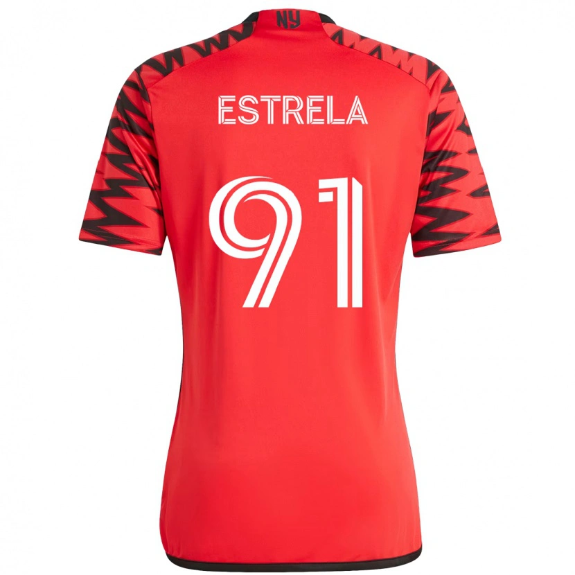 Danxen Kinderen Bento Estrela #91 Rood Zwart Thuisshirt Thuistenue 2025/26 T-Shirt