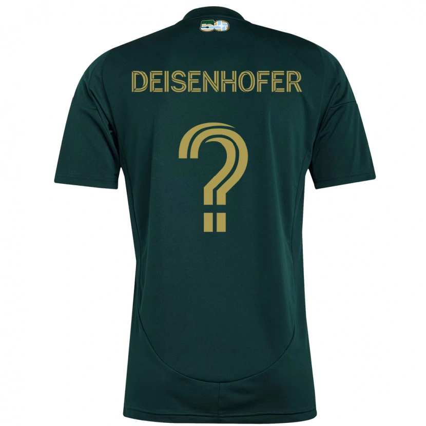Danxen Kinderen Maximilian Deisenhofer #0 Zwart Bruin Thuisshirt Thuistenue 2025/26 T-Shirt