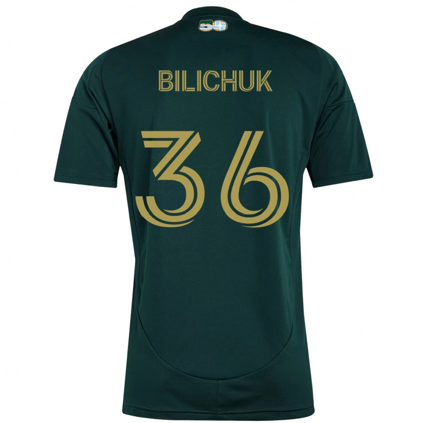 Danxen Kinderen Ryan Bilichuk #36 Zwart Bruin Thuisshirt Thuistenue 2025/26 T-Shirt