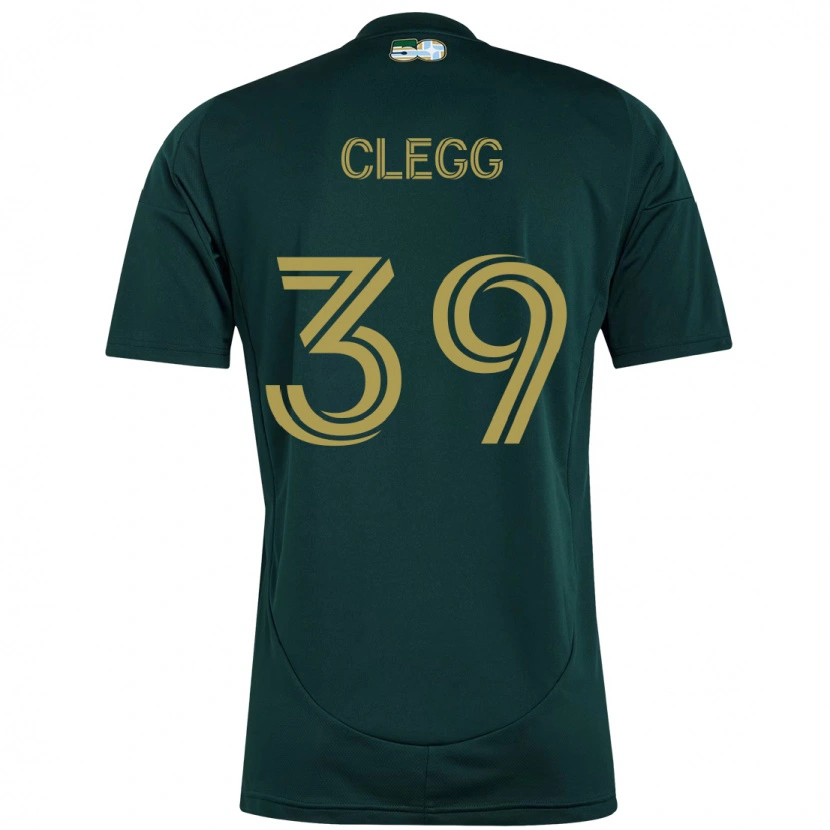 Danxen Kinderen Tyler Clegg #39 Zwart Bruin Thuisshirt Thuistenue 2025/26 T-Shirt