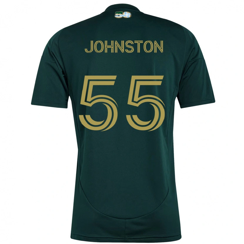 Danxen Kinderen Malcolm Johnston #55 Zwart Bruin Thuisshirt Thuistenue 2025/26 T-Shirt