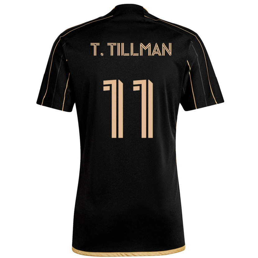 Danxen Kinderen Timothy Tillman #11 Zwart Bruin Thuisshirt Thuistenue 2025/26 T-Shirt