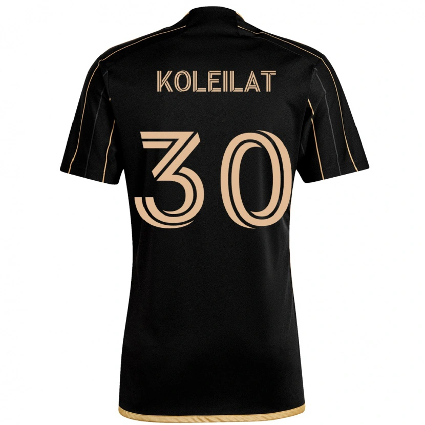 Danxen Kinderen Jassem Koleilat #30 Zwart Bruin Thuisshirt Thuistenue 2025/26 T-Shirt