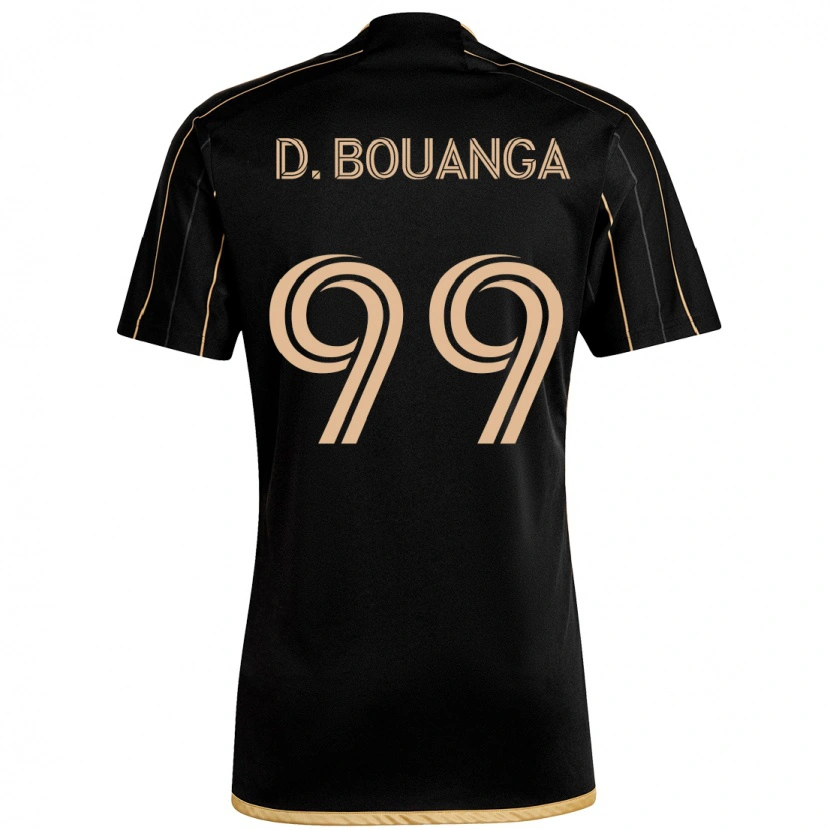 Danxen Kinderen Denis Bouanga #99 Zwart Bruin Thuisshirt Thuistenue 2025/26 T-Shirt