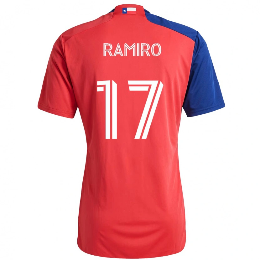 Danxen Kinderen Ramiro #17 Rood Marineblauw Thuisshirt Thuistenue 2025/26 T-Shirt