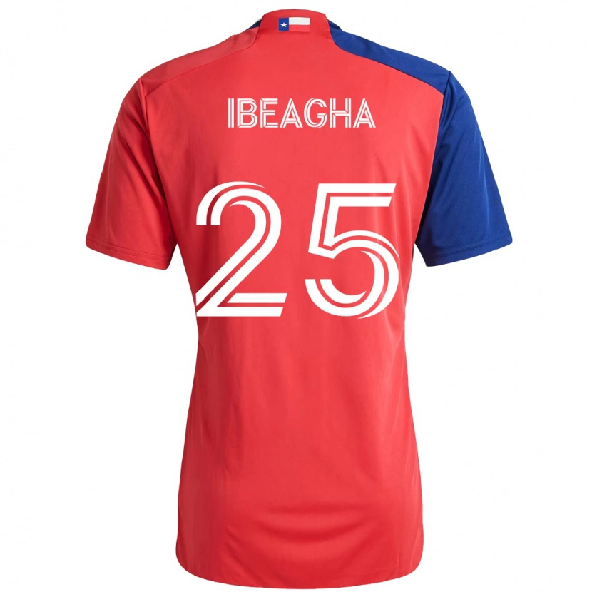 Danxen Kinderen Sebastien Ibeagha #25 Rood Marineblauw Thuisshirt Thuistenue 2025/26 T-Shirt