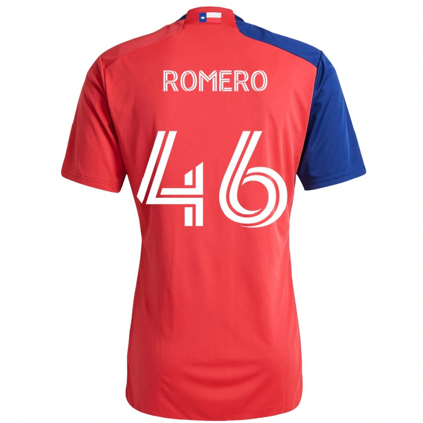Danxen Kinderen Isaac Romero #46 Rood Marineblauw Thuisshirt Thuistenue 2025/26 T-Shirt