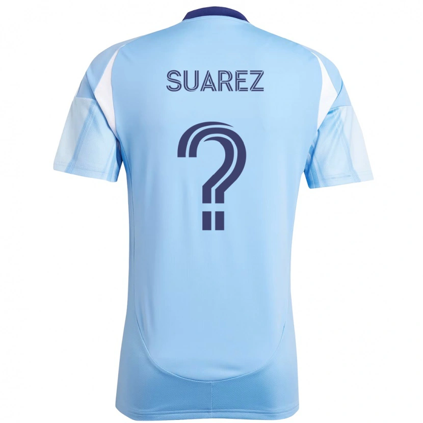 Danxen Kinderen Anthony Suarez #0 Lichtblauw Thuisshirt Thuistenue 2025/26 T-Shirt