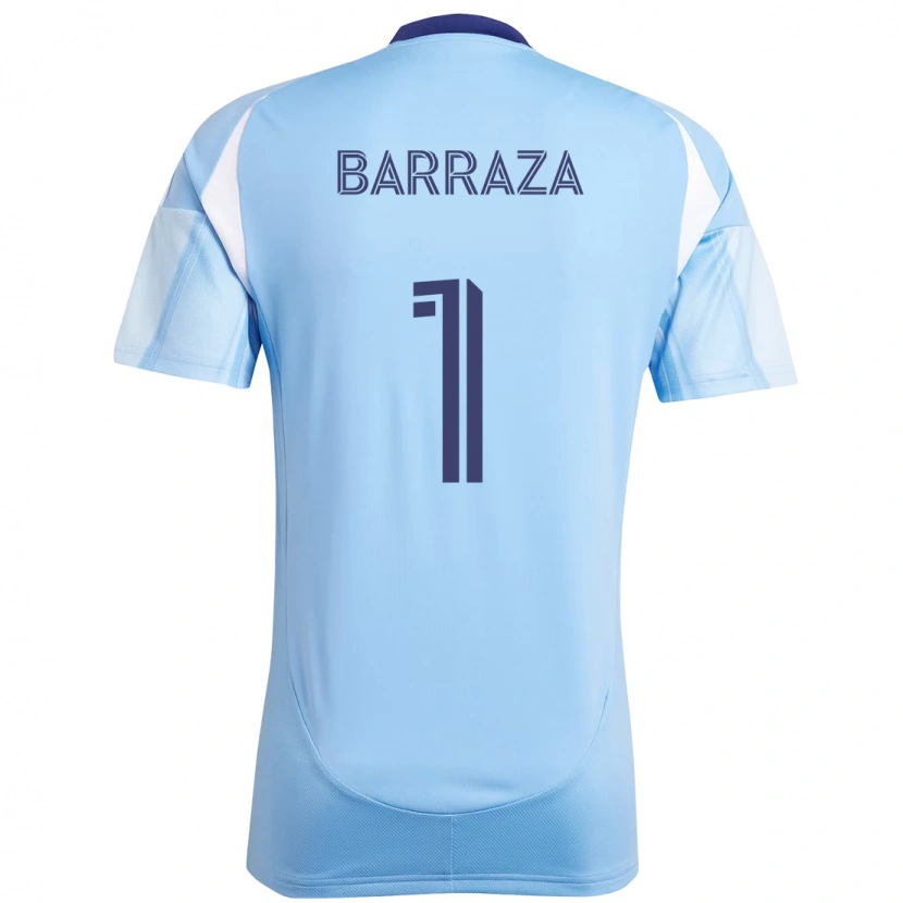 Danxen Kinderen Luis Barraza #1 Lichtblauw Thuisshirt Thuistenue 2025/26 T-Shirt