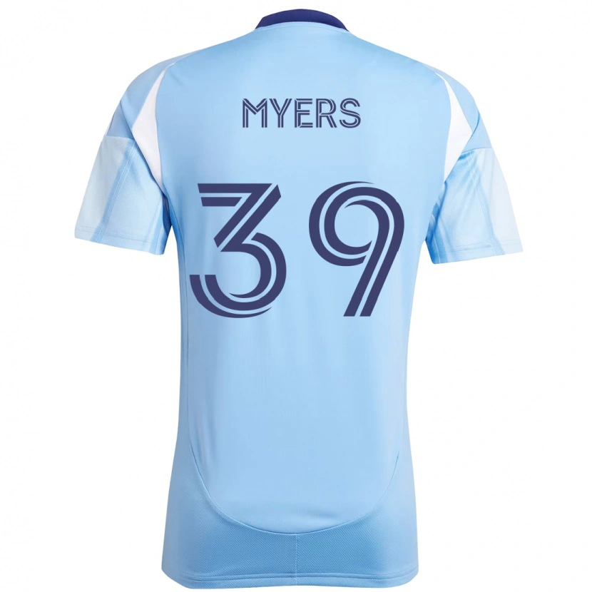 Danxen Kinderen Md Myers #39 Lichtblauw Thuisshirt Thuistenue 2025/26 T-Shirt