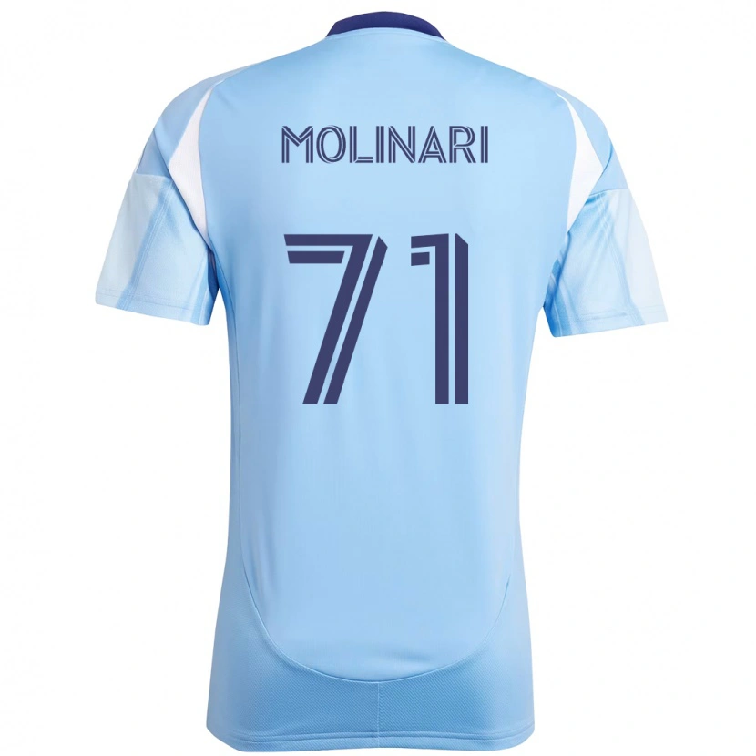 Danxen Kinderen Peter Molinari #71 Lichtblauw Thuisshirt Thuistenue 2025/26 T-Shirt