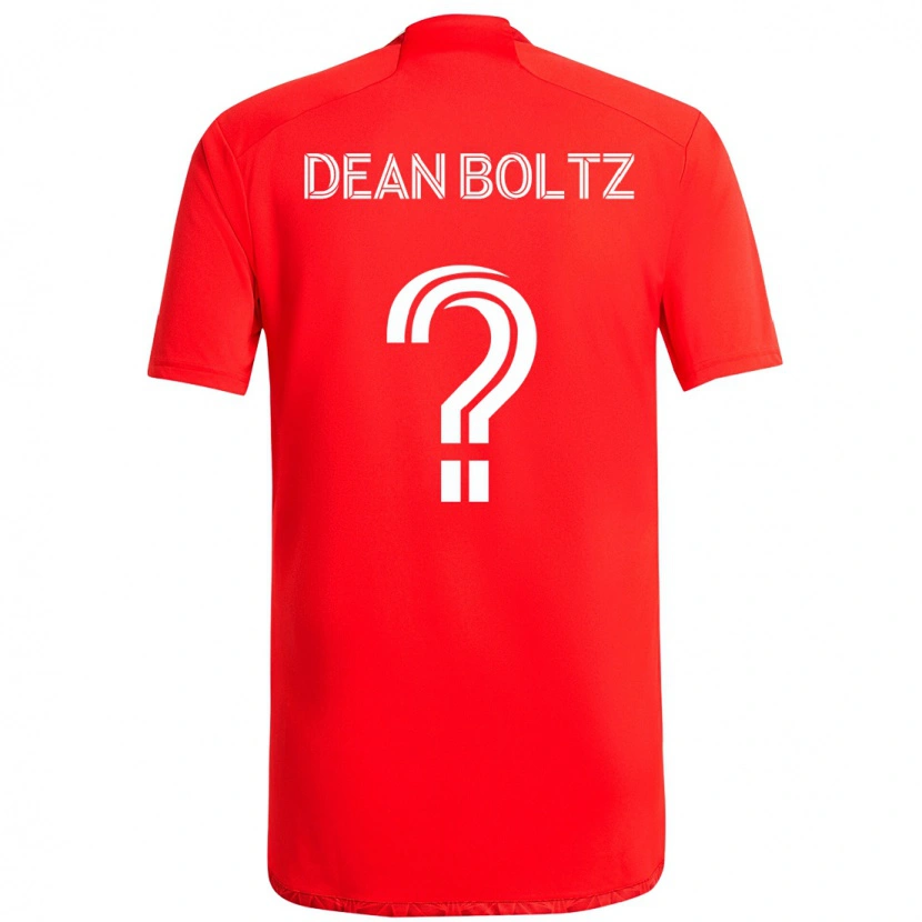 Danxen Kinderen Dean Boltz #0 Rood Wit Thuisshirt Thuistenue 2025/26 T-Shirt